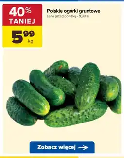 Carrefour Ogórki gruntowe polskie oferta