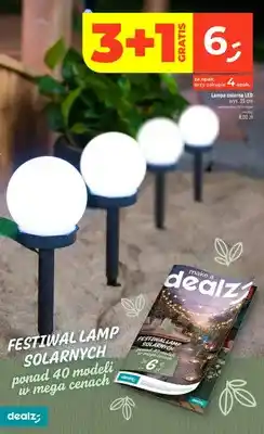 Dealz Lampa solarna LED wys. 35cm oferta