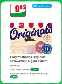 Dino Lody Algida Originals straw&vanil 4-pak oferta