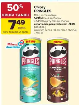 Carrefour Chipsy Pringles Flame Grilled Steak oferta