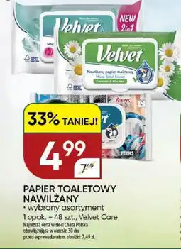 Chata Polska Papier toaletowy nawilżany Velvet oferta