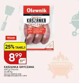 Chata Polska Olewnik Kaszanka gryczana oferta