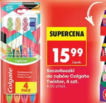Biedronka Szczoteczki do zębów Colgate Twister oferta