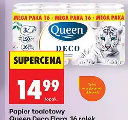 Biedronka Papier toaletowy Queen Deco Flora oferta