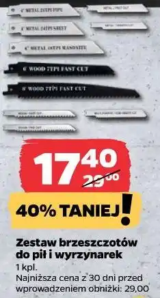 Netto Zestaw brzeszczotów do pił i wyrzynarek 1 kpl oferta