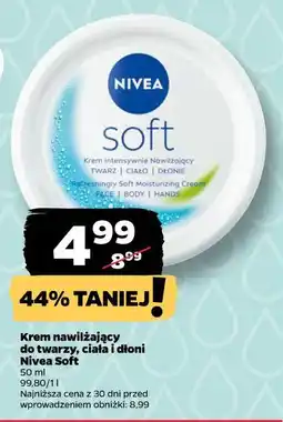 Netto Krem nawilżający do twarzy, ciała i dłoni Nivea Soft oferta