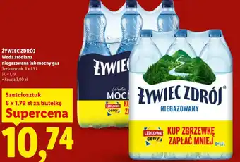 Lidl Woda niegazowana Żywiec zdrój oferta