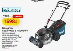Castorama Kosiarka spalinowa z napędem Erbauer silnik Honda GCV145 145cm³ 2,7kW 46cm oferta