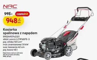 Kosiarka spalinowa z napędem NAC silnik Loncin LC1P65FE-3 123cm³ 1,8kW 42cm