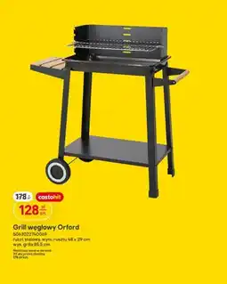 Castorama Grill węglowy Orford ruszt stalowy wym. rusztu 48x29cm wys. grilla 85,5cm oferta
