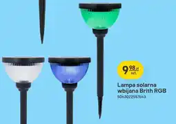 Castorama Lampa solarna wbijana Brith RGB oferta