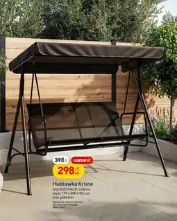Castorama Huśtawka Krista czarna 179x108x151cm stal poliester oferta