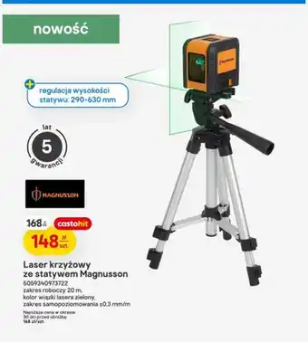 Laser krzyżowy ze statywem Magnusson