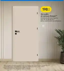 Castorama Skrzydło drzwiowe Klasyk kolor kaszmir szer. 60,70,80,90cm pełne, z podcięciem wentylacyjnym oferta