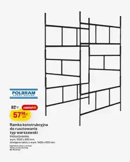 Castorama Ramka konstrukcyjna do rusztowania typ warszawski POLBRAM wym. 1000x820mm oferta