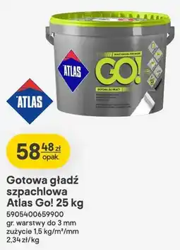 Castorama Gotowa gładź szpachlowa Atlas Go! oferta