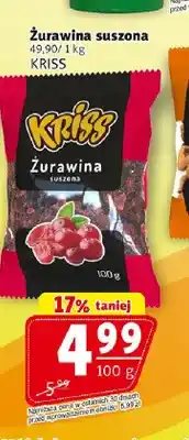 Prim Market Żurawina suszona KRISS oferta