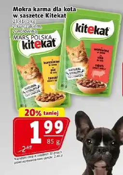 Prim Market Mokra karma dla kota w saszetce Kitekat z wołowiną oferta