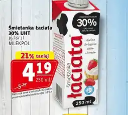Prim Market Śmietanka łaciata 30% UHT Mlekpol oferta