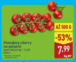 ALDI Pomidory cherry na gałązce klasa I oferta