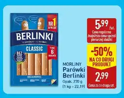 ALDI Parówki Berlinki Classic Morliny oferta