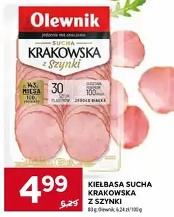 Stokrotka Kiełbasa sucha krakowska z szynki Olewnik oferta