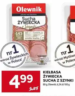 Stokrotka Kiełbasa żywiecka sucha z szynki Olewnik oferta