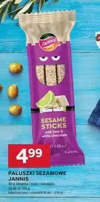 Stokrotka Paluszki sezamowe Jannis limonka i biała czekolada oferta