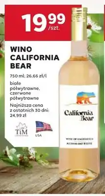 Stokrotka Wino California Bear czerwone półwytrawne oferta