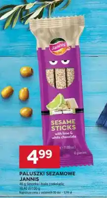 Stokrotka Paluszki sezamowe Jannis limonka i biała czekolada oferta
