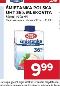 Stokrotka Śmietanka Polska UHT 36% Mlekovita oferta