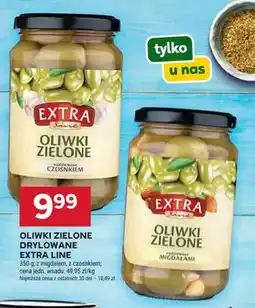 Stokrotka Oliwki zielone drylowane Extra Line z czosnkiem oferta
