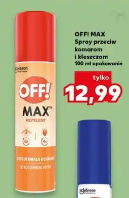 Kaufland OFF! MAX Spray przeciw komarom i kleszczom 100 ml opakowanie oferta