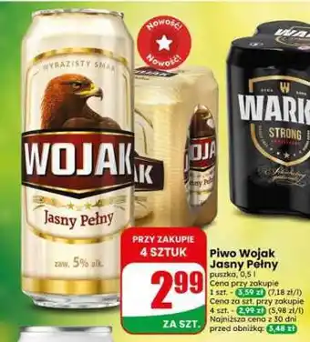 Dino Piwo Wojak Jasny Pełny oferta