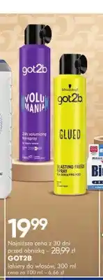SuperPharm Lakier do włosów GOT2B Volumania oferta