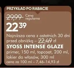 SuperPharm Primer SYOSS INTENSE GLAZE oferta