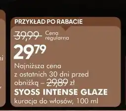 SuperPharm Kuracja do włosów SYOSS INTENSE GLAZE oferta