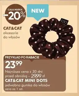 SuperPharm Jedwabna gumka do włosów CAT&CAT Mini Dots oferta