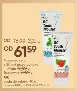 SuperPharm Pasta do zębów GC Tooth Mousse oferta