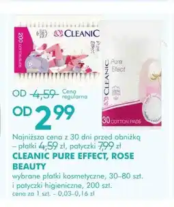 SuperPharm Płatki kosmetyczne CLEANIC PURE EFFECT oferta