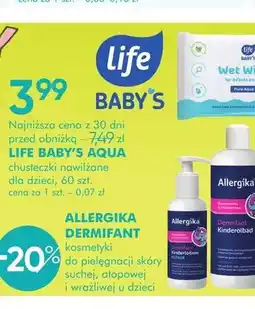 SuperPharm Chusteczki nawilżane dla dzieci LIFE BABY'S AQUA oferta