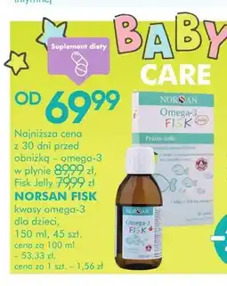 SuperPharm Kwasy omega-3 dla dzieci NORSAN FISK w płynie oferta