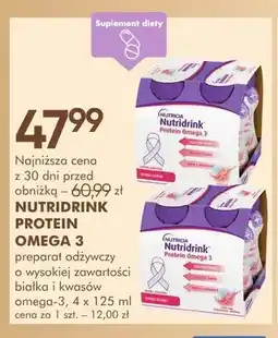 SuperPharm Preparat odżywczy Nutridrink Protein Omega 3 4-pak oferta