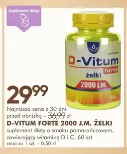 SuperPharm Suplement diety D-Vitum Forte 2000 j.m. żelki 60szt oferta