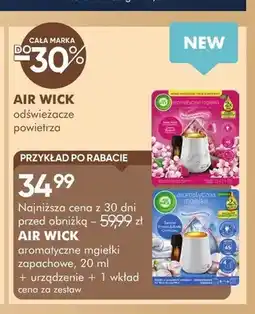 SuperPharm Aromatyczne mgiełki zapachowe Air Wick 20ml + urządzenie + 1 wkład oferta