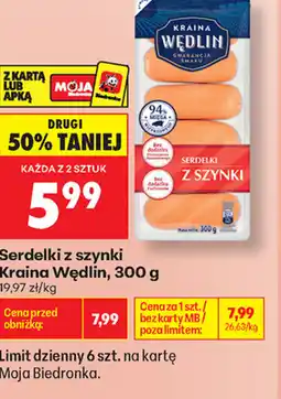 Biedronka Serdelki z szynki oferta