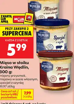 Biedronka Mięso w słoiku oferta