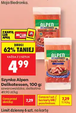 Biedronka Szynka Delikatessen oferta