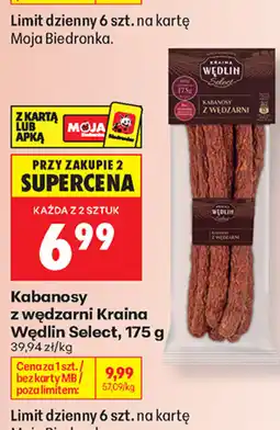 Biedronka Kabanosy z wędzarni oferta