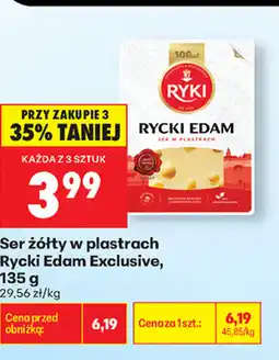 Biedronka Ser żółty w plastrach Rycki Edam oferta